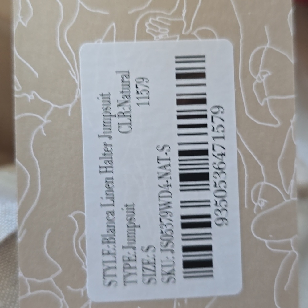 Meshki Linen Halter Jumpsuit NWT - Picture 12 of 12